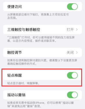 滑县苹果授权维修站分享iPhone轻点无法唤醒怎么办 