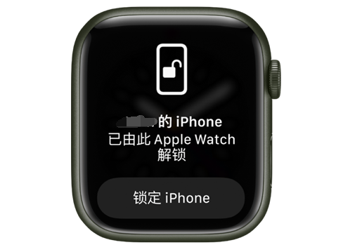 滑县苹果手机维修分享用 AppleWatch 解锁配备面容 ID 的 iPhone方法 