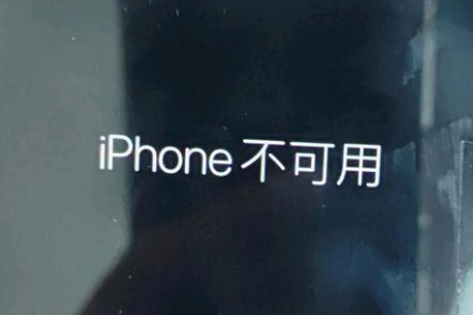 滑县苹果服务网点分享锁屏界面显示“iPhone 不可用”如何解决 