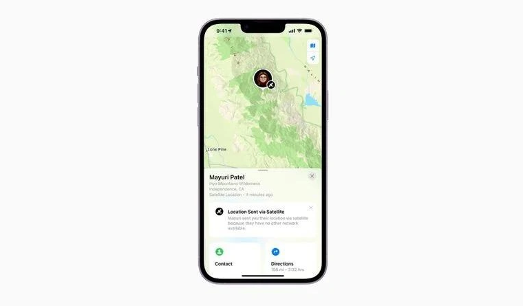 滑县苹果14维修分享iPhone14系列中 FindMy功能通过卫星分享位置方法教程 